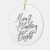 Merry & Everything Bright Round セラミックオーナメント (左)
