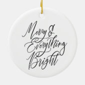 Merry & Everything Bright Round セラミックオーナメント (裏面)
