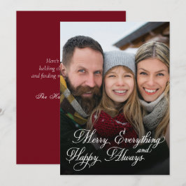 Merry Everything Happy Always オーバーレイ 写真入り シーズンカード