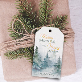 Merry Everything Happy Always 冬の樹々 ギフトタグ