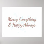 Merry Everything & Happy Always, holiday warmth, ポスター (正面)