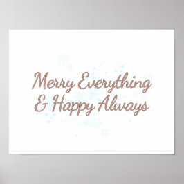 Merry Everything & Happy Always, holiday warmth, ポスター