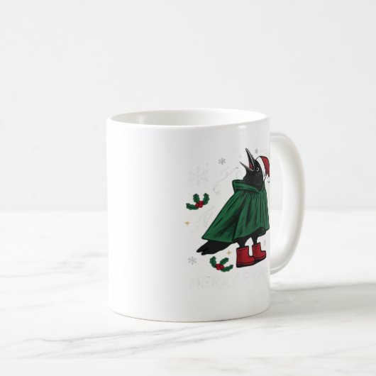 Merry F Caw F Funny Graphic Style コーヒーマグカップ (正面右)