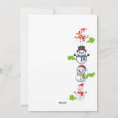 Merry Farty Christmas Funny Family シーズンカード (裏面)