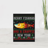 Merry Fishmas And A Crape New Year Ugly Fisherman  カード (正面)