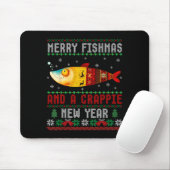 Merry Fishmas And A Crape New Year Ugly Fisherman  マウスパッド (マウス)