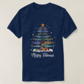 Merry Fishmas Christmas Tree Xmas Pajama  Tシャツ (デザイン正面)