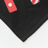 Merry Fishmas Santa Hat B Fishing Christmas Angler フリースブランケット (角)