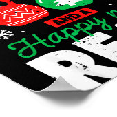 Merry Fitmas And A Happy New Rear Christmas Fitnes ポスター (角)