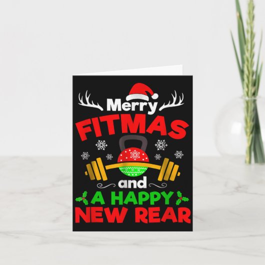 Merry Fitmas And A Happy New Year  カード (正面)