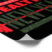 Merry Fitmas And Happy New Rear Fitness Funny Xmas ポスター (角)