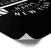 Merry Fitness And A Happy New Rear Funny Gym ポスター (角)