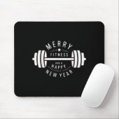Merry Fitness And A Happy New Rear Funny Gym  マウスパッド (マウス)