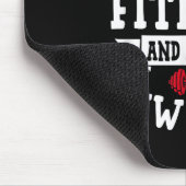 Merry Fitness And A Happy New Rear Funny Holidays マウスパッド (コーナー)