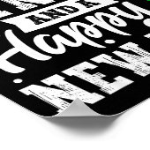 Merry Fitness Happy New Rear Workout Christmas Gym ポスター (角)