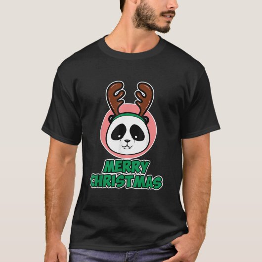 Merry For Panda Fans Panda Tシャツ (正面)