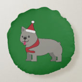 Merry Frenchie ラウンドクッション (裏面)