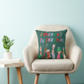 Merry Friendsmas Holiday Throw Pillow クッション (椅子)
