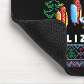 Merry Glizzmas Funny Ugly Christmas Sweater Glizzy マウスパッド (コーナー)