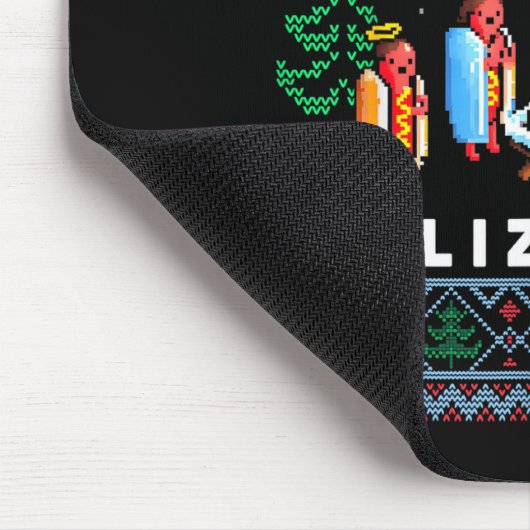 Merry Glizzmas Funny Ugly Christmas Sweater Glizzy マウスパッド (コーナー)