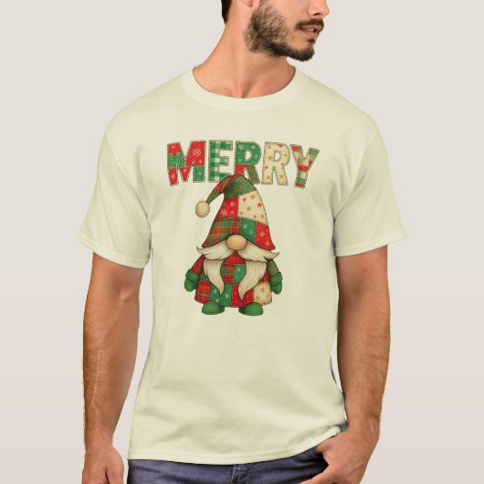 Merry Gnome Holiday Cheer Tシャツ (正面)