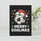 Merry Goalmas - Funny Soccer Christmas 招待状 (スタンド正面)