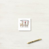 Merry Goatmas Animal Goat Lover Merry Christmas  ポストイット (デスク上)