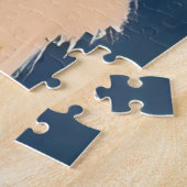 Merry Golden Retriever | Santa Hat Dog Christmas ジグソーパズル (側面)