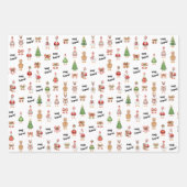 Merry Goosman Christmas Goose ラッピングペーパーシート (正面3)