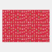 Merry Goosman Christmas Goose ラッピングペーパーシート (正面)