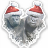 Merry Gorilla Christmas シール (正面)