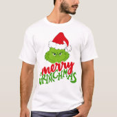 Merry Green Christmas Creature Design Tシャツ (正面)