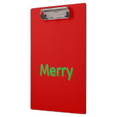 Merry Green Name on Red クリップボード (左)