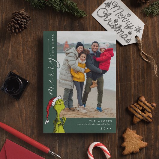 Merry Grinchmas Family Photo シーズンカード
