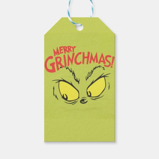 💚 merry grinchmas | Funny Christmas Tee | ギフトタグ (正面)