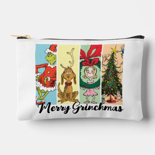 Merry Grinchmas Holiday Collage アクセサリーポーチ (正面)