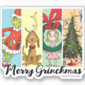 Merry Grinchmas Holiday Collage シール (正面)