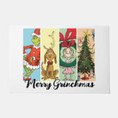 Merry Grinchmas Holiday Collage ドアマット (正面)
