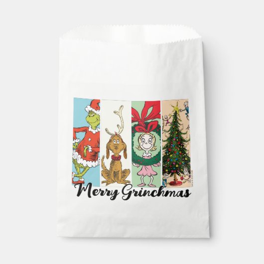 Merry Grinchmas Holiday Collage フェイバーバッグ (正面)