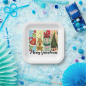 Merry Grinchmas Holiday Collage ペーパープレート (パーティー)
