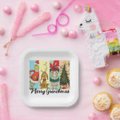 Merry Grinchmas Holiday Collage ペーパープレート (パーティー)