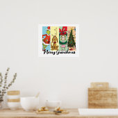 Merry Grinchmas Holiday Collage ポスター (キッチン)
