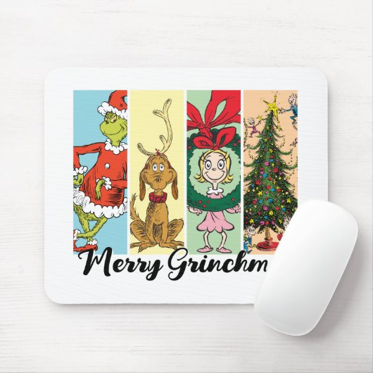 Merry Grinchmas Holiday Collage マウスパッド (マウス)