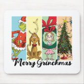 Merry Grinchmas Holiday Collage マウスパッド (正面)