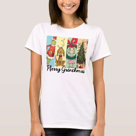 Merry Grinchmas Holiday Collage Tシャツ (正面)