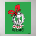 Merry Grinchmas Wreath The Grinch ポスター<br><div class="desc">The holidays will not be complete without The Grinch!  HOW THE GRINCH STOLE CHRISTMAS is a classic story of a town called Who-ville and how the Christmas spirit can melt even the coldest of hearts.</div>