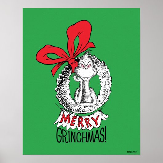 Merry Grinchmas Wreath The Grinch ポスター (正面)