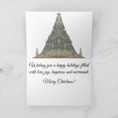 Merry Happy Love Joy Christmas シーズンカード (内部)