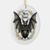 Merry Haunts Gothic Bat Ornament セラミックオーナメント (右)