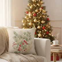 Merry Hearth: Rustic Christmas Botanical Watercolo